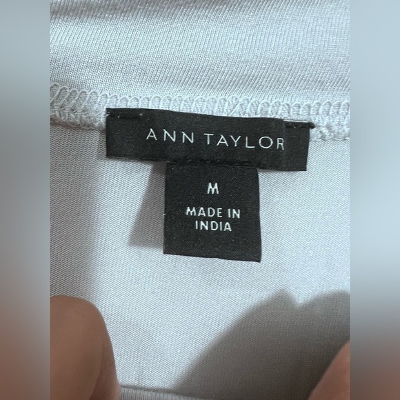 Ann Taylor Gray Long Sleeve Blouse - Picture 4 of 8